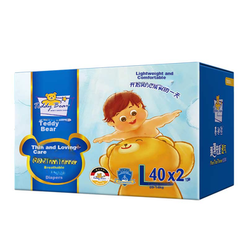 Підгузки Teddy Bear L (9-14 кг), 80 шт