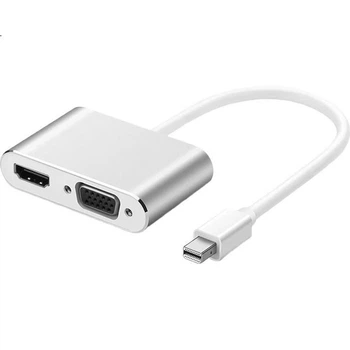 Конвертер Isky Mini DP to HDMI/VGA для ноутбуків Apple та Microsoft Surface