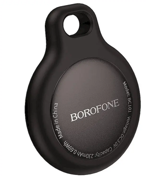 GPS/Bluetooth брелок-трекер BOROFONE BC101 Exquisite для пошуку речей (Apple Find My), Black