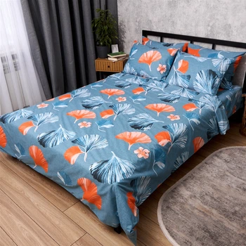 Комплект постельного белья Moon&Star Полуторный 143x210 наволочки 2x70x70 Coral Breeze Бязь Gold Люкс (MS-820013632)