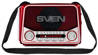 Портативный радиоприемник FM AM SW с USB и microSD для путешествий 2 шт серый SVEN FK-2063
