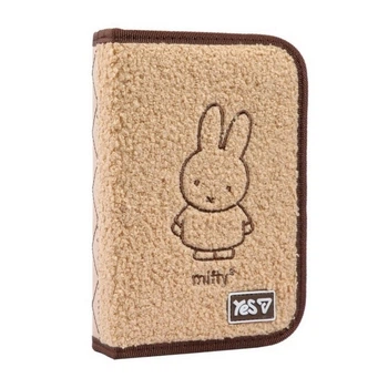 Пенал твердий Yes HP-04-N Miffy Bunny, одинарний, з клапаном та прозорою кишенею (533750)