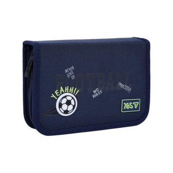 Пенал твердий Yes HP-03 Football, одинарний, з клапаном (533869)