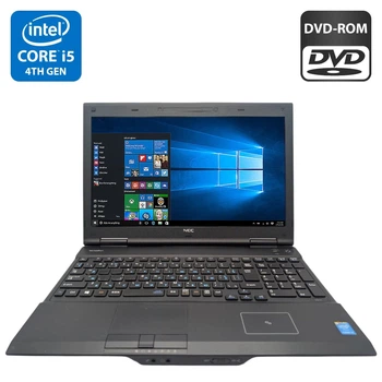 Ноутбук NEC Justic / 15.6" (1366x768) TN / Intel Core i5-4310M (2 (4) ядра 2.7 - 3.4 GHz) / 8 GB DDR3 / 320 GB HDD / Intel HD Graphics 4600 / DVD-ROM б/у