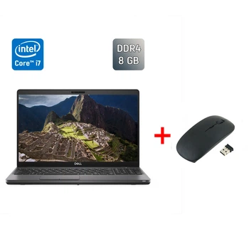 Ультрабук Dell Latitude 5500 / 15.6" (1366x768) TN / Intel Core i7-8665U (4 (8) ядра по 1.9 - 4.8 GHz) / 8 GB DDR4 / 256 GB SSD / Intel UHD Graphics / WebCam / HDMI / Windows 10 б/у + Подарунок Беспроводная мышь / USB