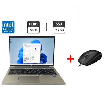 Ультрабук HP EliteBook 860 G10 / 16" (1920x1200) IPS / Intel Core i5-1335U (10 (12) ядер по 3.4 - 4.6 GHz) / 16 GB DDR5 / 512 GB SSD M.2 / Intel Iris Xe Graphics / WebCam / Fingerprint б/у + Подарок Проводная мышь / USB