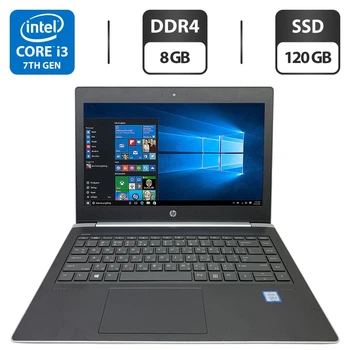 Ноутбук HP ProBook 430 G5 / 13.3" (1920x1080) IPS / Intel Core i3-7100U (2 (4) ядра по 2.4 GHz) / 8 GB DDR4 / 120 GB SSD / Intel HD Graphics 620 / WebCam б/у