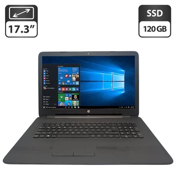 Ноутбук HP 17-x038ng / 17.3" (1600x900) TN / Intel Pentium N3710 (4 ядра по 1.6 - 2.5 GHz) / 8 GB DDR3 / 120 GB SSD / Intel Graphics / WebCam / DVD-ROM б/в