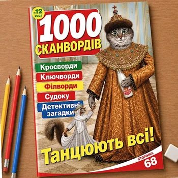 Кроссворды 1000 Сканвордов №12/2024 Украинский язык