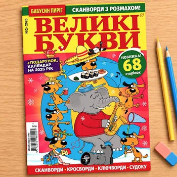 Кроссворды Крупные Буквы рус. язык №2/2026