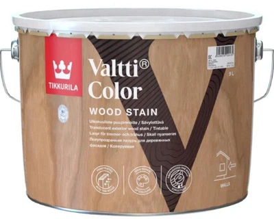 Лазурь-лак антисептический TIKKURILA VALTTI COLOR для древесины 9л