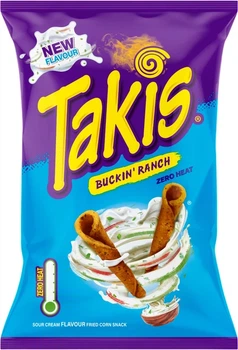 Чипси Takis Buckin Ranch зі смаком сметани 100 г (0.1 кг) (8412600063637)