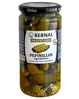Корнішони кисло-солодкі Bernal Pepinillos Agridulces 685 г (8428391303845)