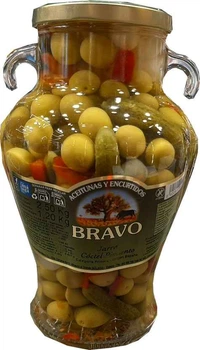 Оливки Bravo Jarra Coctel Pimiento 2.5 кг (8422813000305)