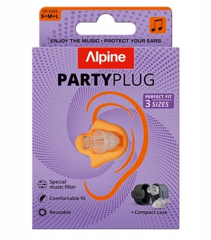 Універсальні силіконові беруші для музики та вечірок Alpine PartyPlug Transparent
