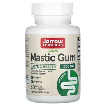 Мастиковая смола Jarrow Formulas Mastic Gum 1000 mg, 60 капсул