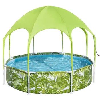 Детский каркасный бассейн Bestway 56432 Splash-in-Shade 244×51 см 1688 л с солнцезащитным навесом