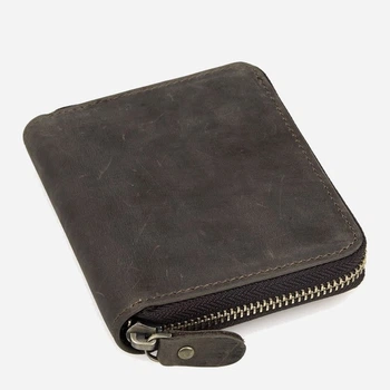 Кошелек мужской кожаный для карточек Vintage 14224 Коричневый