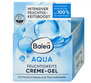 Зволожувальний гель-крем для обличчя Balea Aqua, 50 мл