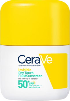 Fluid przeciwsłoneczny do twarzy CeraVe Invisible Dry Touch SPF50 50 ml (3337875945622)