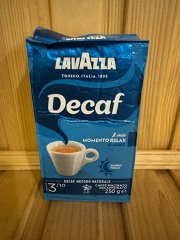 Кава без кофеїну мелена у вакуумній упаковці Lavazza Dec Classico 250 гр