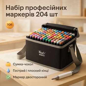 Двухсторонние маркеры для художников спиртовые 204, Художественные маркеры для скетчей TW-46