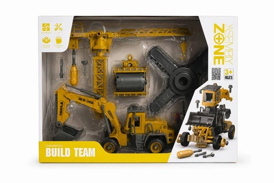Конструктор Build Team 2 в 1 Строительная техника с отверткой
