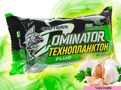 Технопланктон CARPTRONIK (Prof Montazh) Чеснок DOMINATOR FLUORO 2×90 г