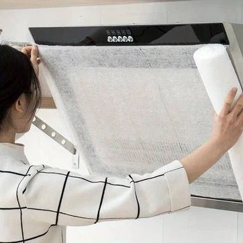 Бумажный фильтр для кухонной вытяжки 43×45 см, универсальный жиропоглощающий фильтр