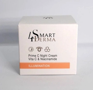 Суперантиоксидантный осветляющий ночной крем Smart4Derma Illumination Prime C Night Crème Vita C & Niacinamide, 50 мл