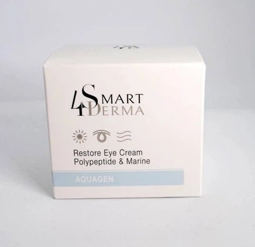 Увлажняющий дренажный крем от темных кругов и отеков Smart4Derma Aquagen Restore Eye Cream Polypeptide & Marine, 30 мл