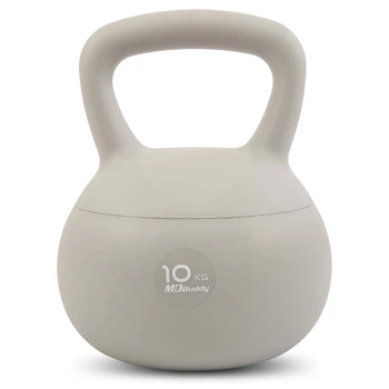 Гиря мягкая 10кг для фитнеса MDbuddy Soft Kettlebell 7039-10 вес 10кг Grey