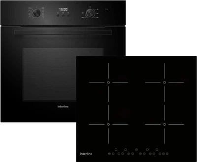 Комплект Духовой шкаф электрический Interline FZ 584 MCH BA + Варочная поверхность электрическая Interline VHK 265 SPT BA