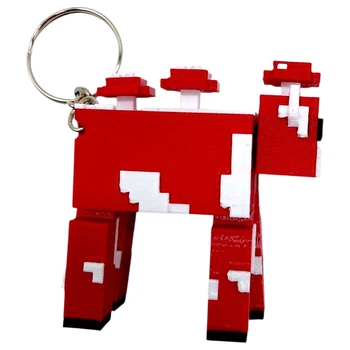 Брелок "MINECRAFT / МАЙНКРАФТ: КОРОВА", 3d печать, 5 см, Mic - 719423