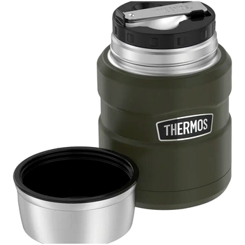 Термос для еды 0.47 литра нержавеющая сталь для пикника с ложкой Thermos