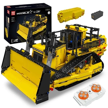 Конструктор Бульдозер D11 Mould King 15084 на радиоуправлении 1508 деталей желтый