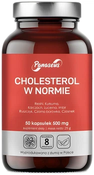 Suplement diety Panaseus Cholesterol w normie, 50 kapsułek (5904194062439)