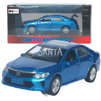 Машинка металлическая Toyota Camry «AutoExpert» Тойота синяя звук свет 15*4*6 см (LF-79509)