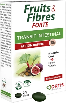 Дієтична добавка Ortis Fruits And Fibres Forte 24 таблеток (5411386890645)