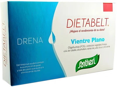 Suplement diety Santiveri Dietabelt Drains Flat Belly 60 kapsułek (8412170037694)