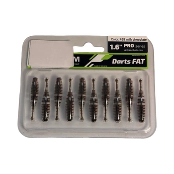 Силикон UPSTREAM Darts Fat (10шт.) #455 milk chocolate ,DARF1.6_455
