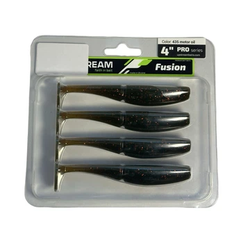 Силикон UPSTREAM Fusion 4" (4шт.) #435 motor oil ,FUS4_435