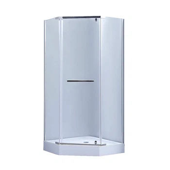 Душова кабіна Lidz Dozorca 205x90x90 скло 6мм, з піддоном (LDSC9090CRMLOWTR)