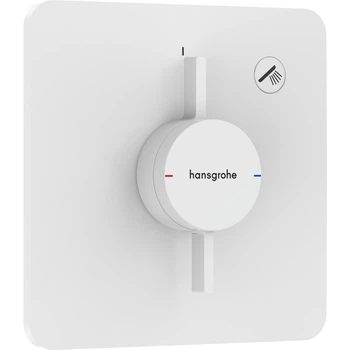 Смеситель для душа Hansgrohe DuoTurn Q термостатический, белый матовый (75614700)