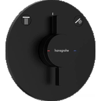Смеситель для душа Hansgrohe Duo Turn S термостатический, черный матовый (75418670)