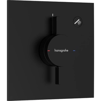 Смеситель для душа Hansgrohe DuoTurn E термостатический, черный матовый (75617670)