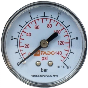 Манометр аксіальний FADO 1/4" 10 бар 42мм (MF01)