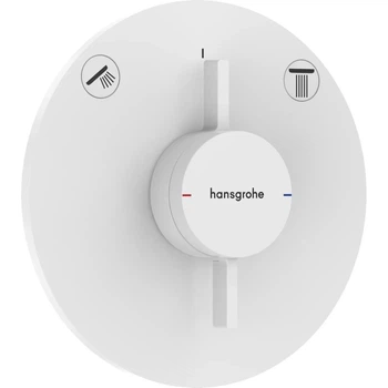 Смеситель для душа Hansgrohe Duo Turn S термостатический, белый матовый (75418700)
