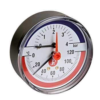 Термоманометр аксіальний Giacomini біметалевий 1/2" 4 бар 120°C (R226Y002)