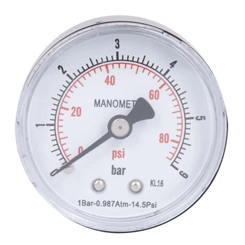Манометр аксіальний Thermo Alliance Standart 1/4" 6 бар 50мм (SD1716B)